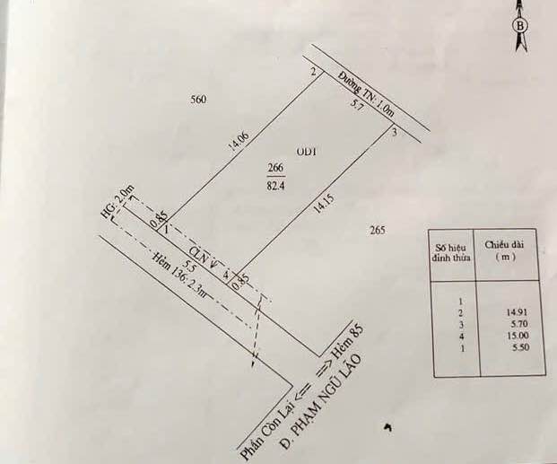 Đất nền hẻm 136 Phạm Ngũ Lão, Cái Khế 82m² giá 2.55 tỷ - Pháp lý rõ ràng!