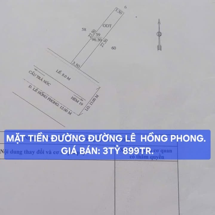 Đất nền Trà An Bình Thủy 96m² giá 3.899 tỷ - Đầu tư sinh lời ngay!