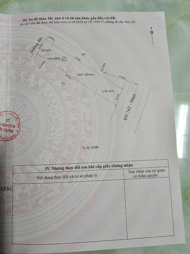 Đất mặt tiền ĐT742 Vĩnh Tân 540m² giá 9 tỷ - Vị trí kinh doanh đắc địa!