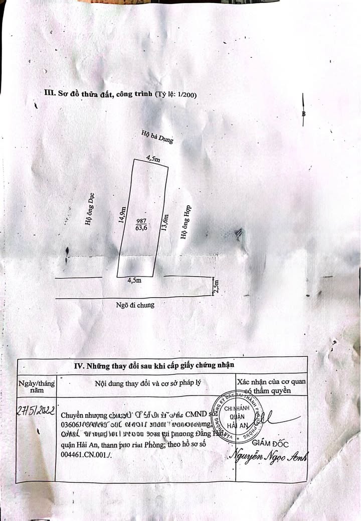 Đất nền Tràng Cát Hải Phòng 63.6m² giá chỉ 1.6 tỷ - Ô tô vào tận nơi!