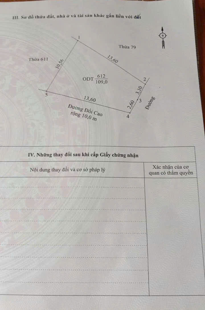 Lô đất góc mặt tiền Đường Đồi Cao, Phường Yên Thắng, Ninh Bình 109m² giá 1.1 tỷ - Cơ hội đầu tư tuyệt vời!