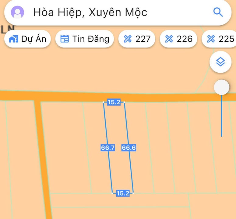 Đất Hòa Hiệp, Xuyên Mộc 1622.4m² giá 550 triệu - Cơ hội vàng đầu tư!