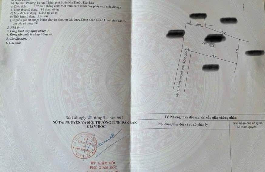 Đất nền đẹp tại Phạm Hồng Thái, Buôn Ma Thuột 144m² giá 2.4 tỷ - Sẵn sàng xây dựng!