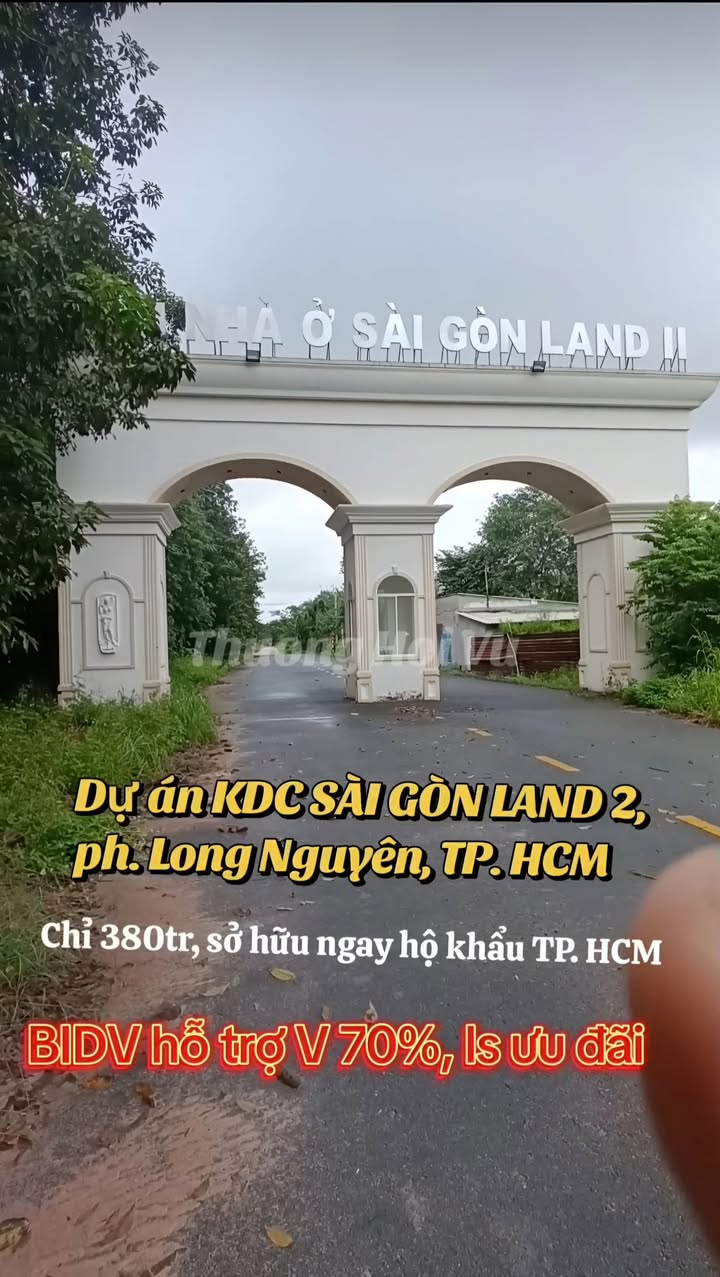 Đất nền Sài Gòn Land 2, Bàu Bàng 95m² giá 1.271 tỷ - Sổ hồng sang tên ngay!
