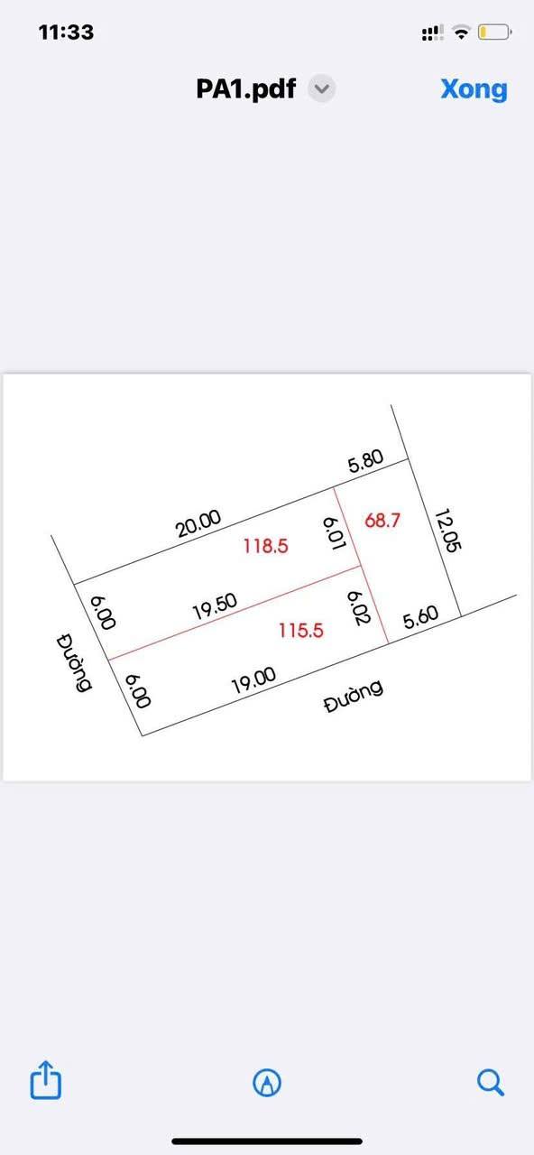 Đất nền Nghi Ân Vinh 115m² giá 3 tỷ - Lô góc 2 mặt đường thuận lợi!