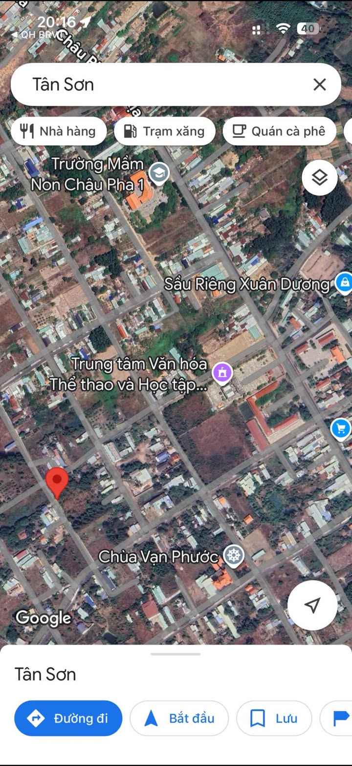 Đất nền Châu Pha, Phú Mỹ 240m² giá 1.45 tỷ - Vị trí trung tâm, giao thông thuận lợi!