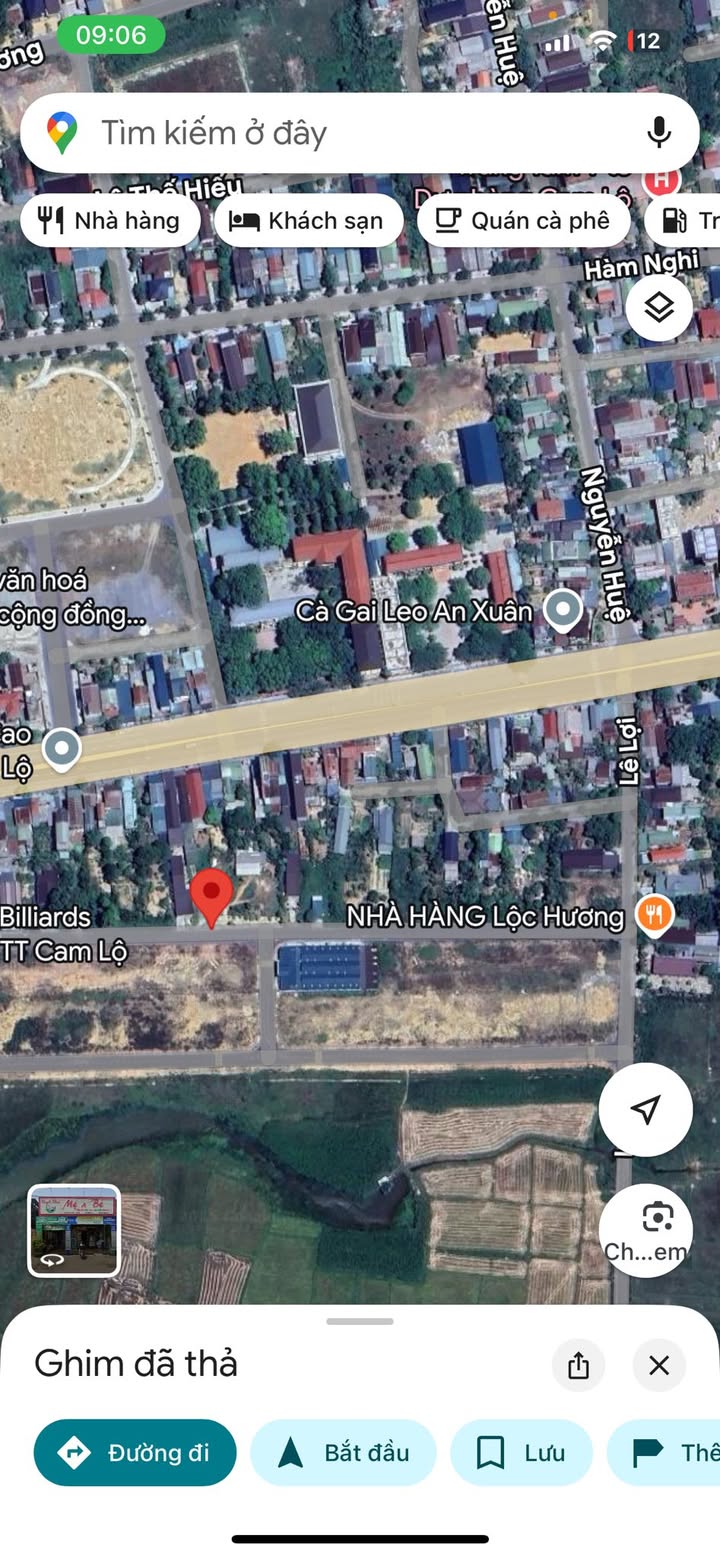 Đất nền Cam Lộ 220m² giá 1.4 tỷ - Mặt tiền đường Dương Văn An, thuận tiện kinh doanh!