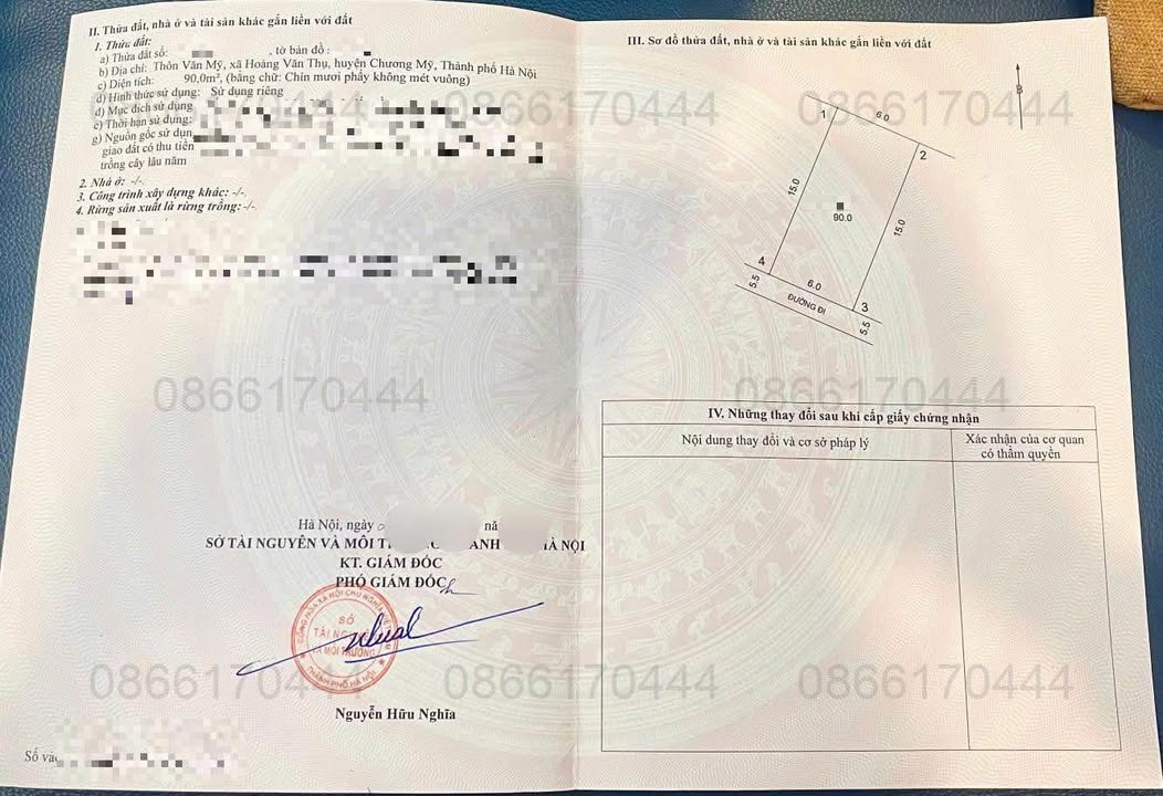 Đất nền 90m² Hoàng Văn Thụ, Thanh Oai - Cơ hội đầu tư giá chỉ 1 tỷ!