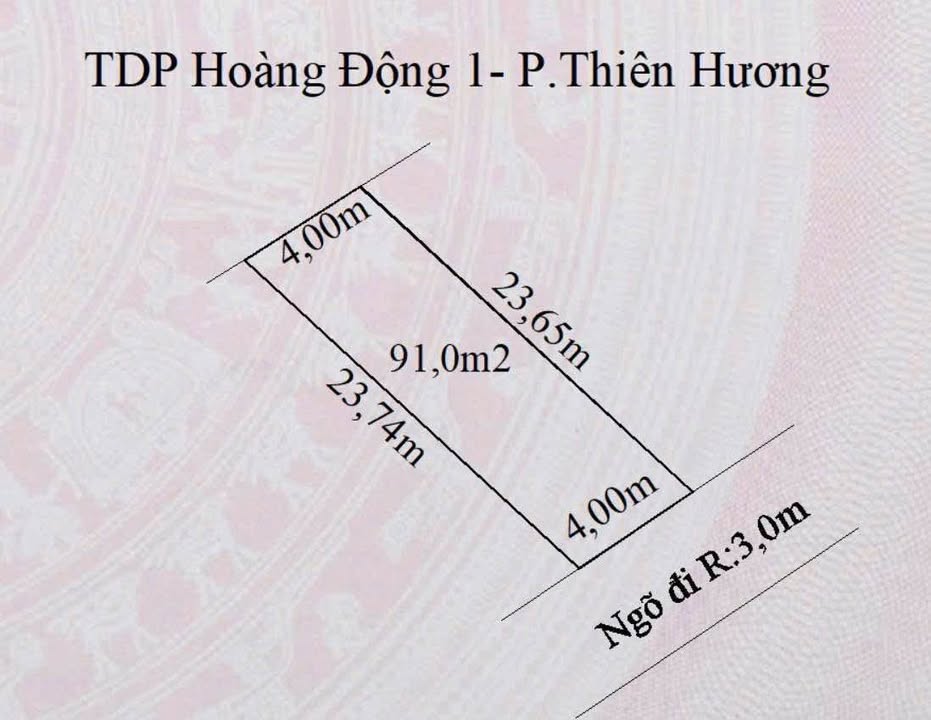 Đất nền Hoàng Động, Thủy Nguyên 91m² giá 1.4 tỷ - Đầu tư sinh lời ngay!