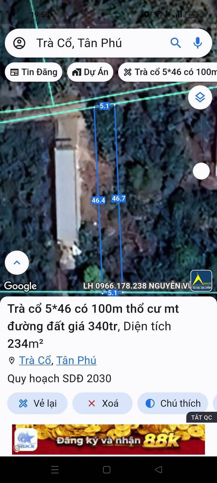 Đất nền Trà Cổ Tân Phú 230m² chỉ 340 triệu - Tiềm năng đầu tư cao!