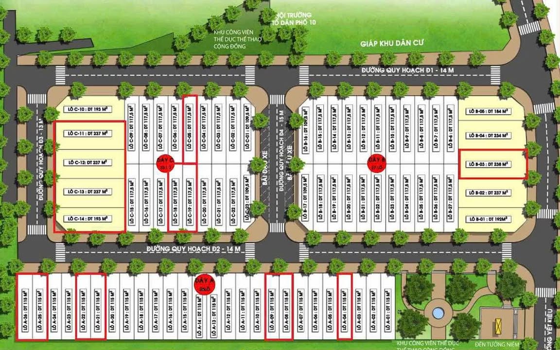 Đất Yết Kiêu, Pleiku 117.5m² giá 2 tỷ - Khu dân cư cao cấp an ninh!