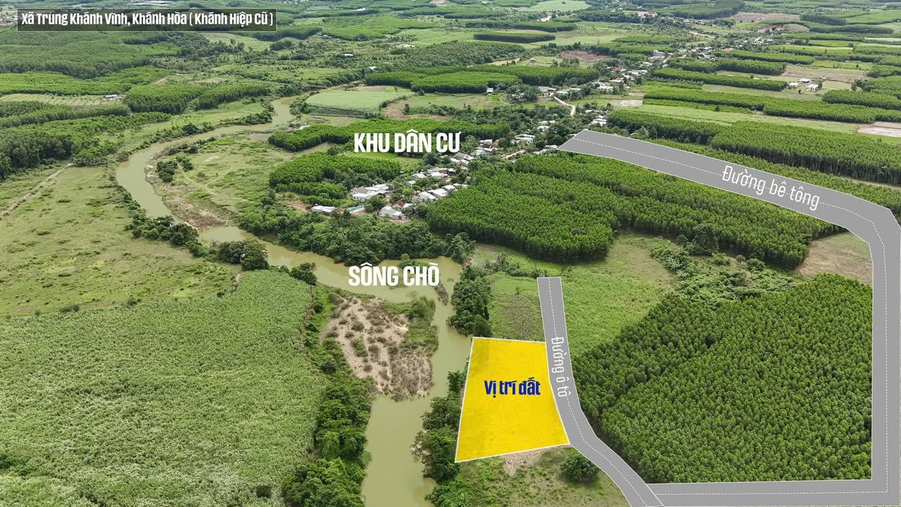 Đất vườn Khánh Hòa 500m² giá 149 triệu - Sổ đỏ chính chủ, gần sông