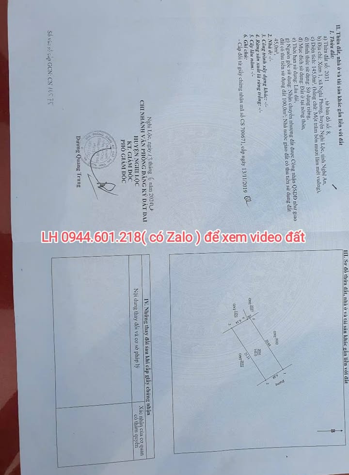 Đất Nghi Phong 145m² giá 2.4 tỷ - Đầu tư sinh lời tốt!