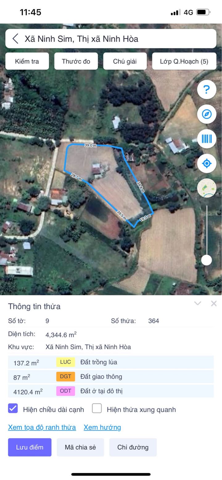 Đất nền 4344m² tại Thôn Nông Trường, Ninh Hòa - Lô góc hai mặt tiền giá 3.2 tỷ!