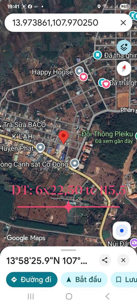 Đất chính chủ hẻm Phan Đình Phùng, Pleiku 138m² - Giá chỉ 7xx triệu!