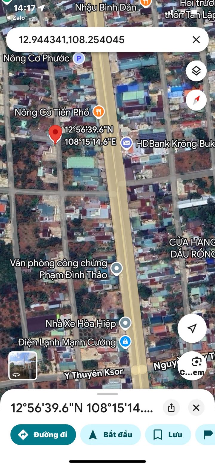 Bán gấp nhà 3 phòng ngủ đường Nguyễn Văn Linh, Krông Búk 100m² giá 3.1 tỷ - Chính chủ, đầy đủ nội thất!