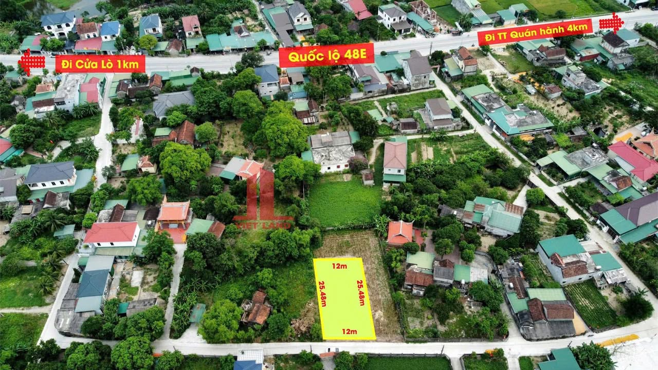 Đất Nền Nghi Thịnh 150m² giá 1.3 tỷ - Vị trí đẹp chỉ 80m Quốc lộ 48E!