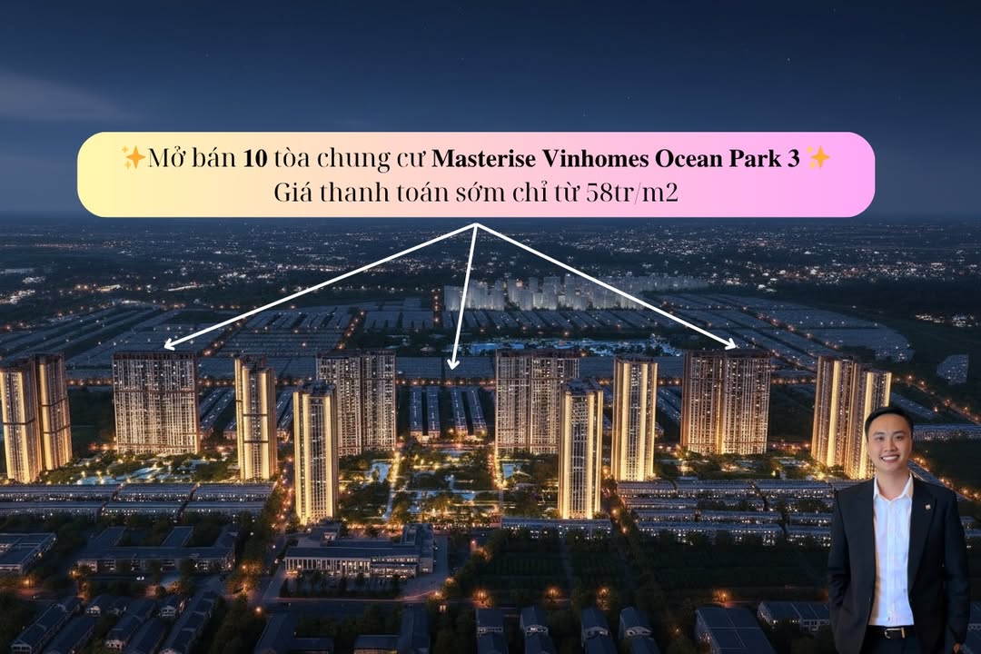 Chung cư Masteri Hưng Yên 45m² giá chỉ 2.8 tỷ - Tiện ích đẳng cấp ngay trong tầm tay!