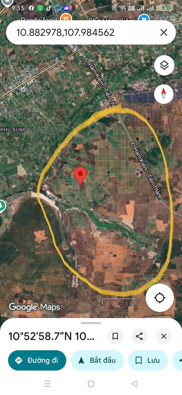 Đất nông nghiệp xã Hàm Kiệm, huyện Hàm Thuận Nam, 4ha - Mặt tiền đẹp, đầu tư sinh lời!