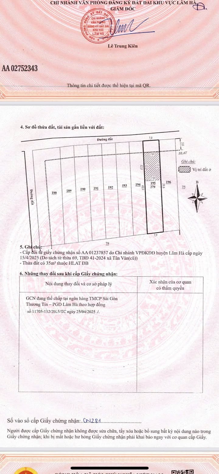 Đất mặt tiền bê tông Tân Văn, Lâm Hà 280m² giá 460 triệu - Cơ hội hiếm có!