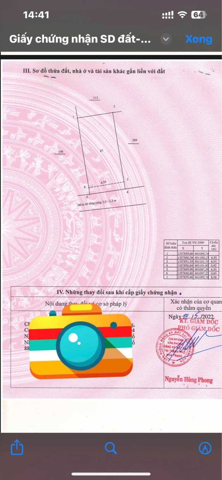 Đất Vĩnh Hải Nha Trang 44,8m² giá 1,25 tỷ - Đầu tư sinh lời ngay!