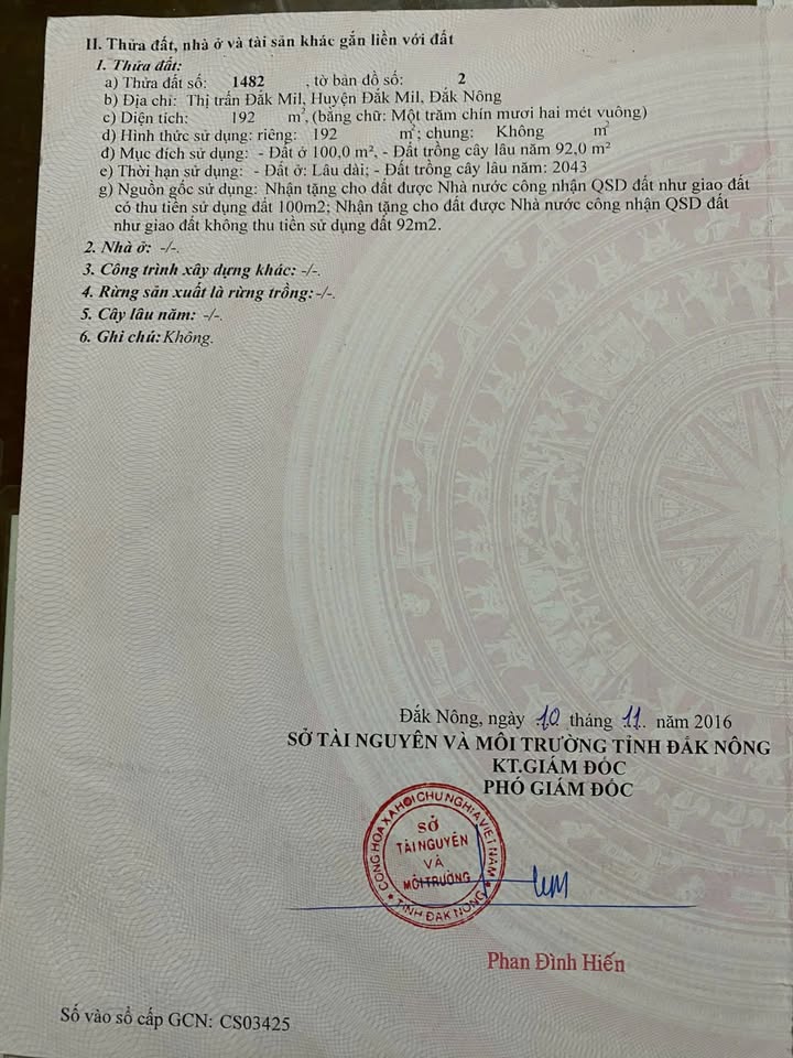 Đất nền đường Văn Cao, Đăk Mil 12m² giá 1.2 tỷ - Cơ hội đầu tư tuyệt vời!