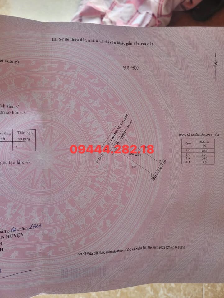 Đất nền Xuân Tân 168m² giá thỏa thuận - Khu dân cư an sinh tốt!