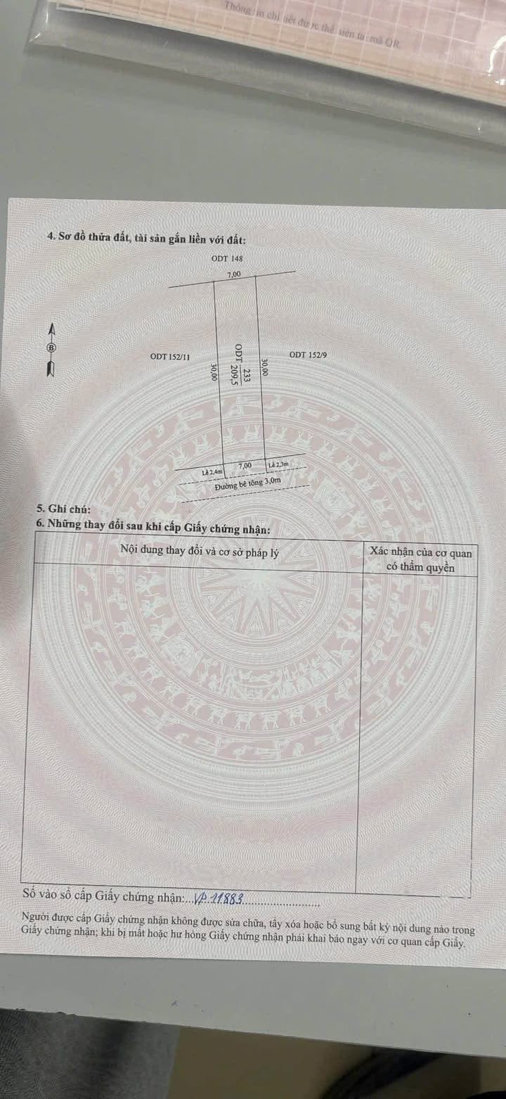 Đất nền Triêm Tây, Điện Bàn, Quảng Nam 210m² giá 2.1 tỷ - Sổ hồng chính chủ!