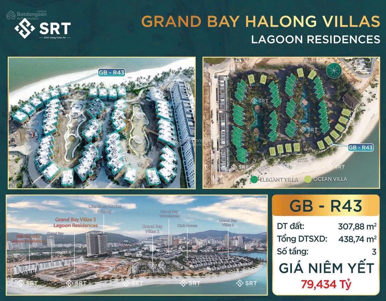Biệt thự Grand Bay Hạ Long 438.74m² - Sát biển, tầm nhìn vịnh tuyệt đẹp!