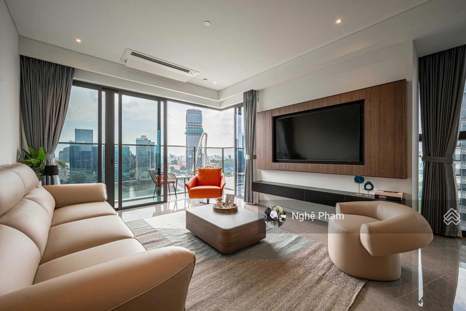 Căn hộ cao cấp 3PN The Metropole Thủ Thiêm 138m² giá 60 triệu - View sông Bitexco ấn tượng!