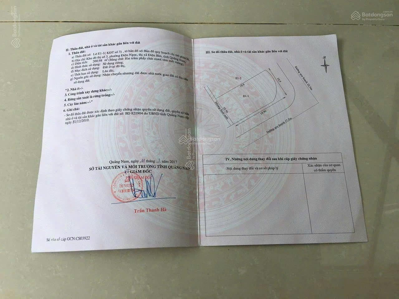 Lô góc 201m2 đường 10,5m đối diện ĐH Phan Châu Trinh, giá đầu tư cần bán nhanh