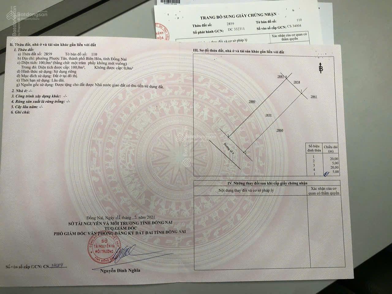 Đất nền Biên Hoà New City Phước Tân 120m² giá 2.16 tỷ - Cơ hội đầu tư lý tưởng!