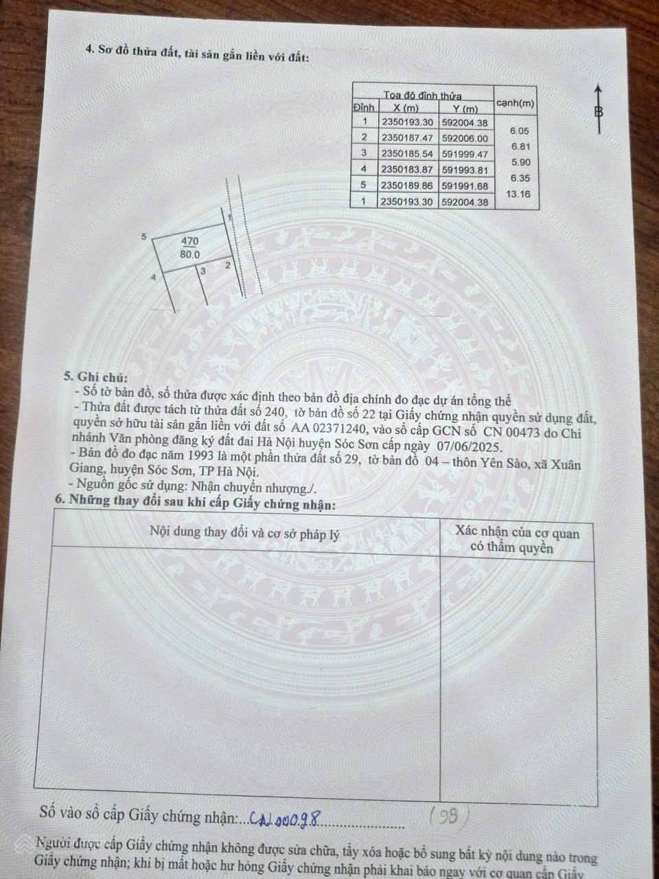 Lô đất 80m² tại Yên Sào, Sóc Sơn giá chỉ 2.9 tỷ - Ngàn tiện ích xung quanh!