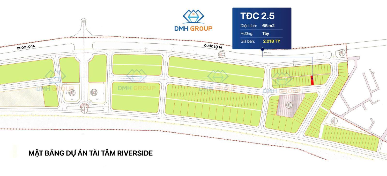 Lô đất Tài Tâm Riverside Phủ Lý 65m² giá nhỉnh 2 tỷ - Đầu tư sinh lời cao!