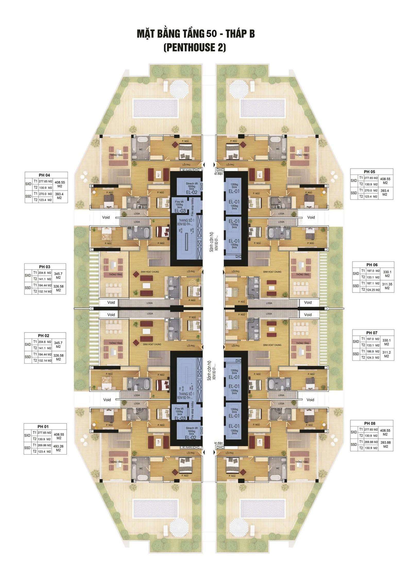 Căn hộ Penthouse Discovery Complex, Cầu Giấy 329m² giá 38.845 tỷ - Sân vườn, view công viên