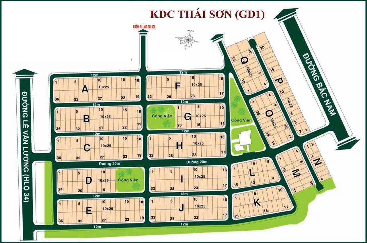 Đất nền biệt thự Thái Sơn 250m² giá 13.75 tỷ - Vị trí đắc địa ngay mặt tiền!