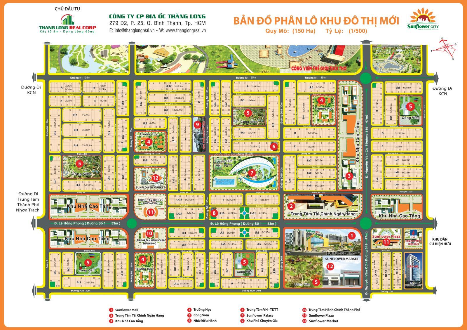 Đất nền dự án Sunflower City, xã Phước An, Nhơn Trạch - Giá chỉ từ 4 triệu/m²!