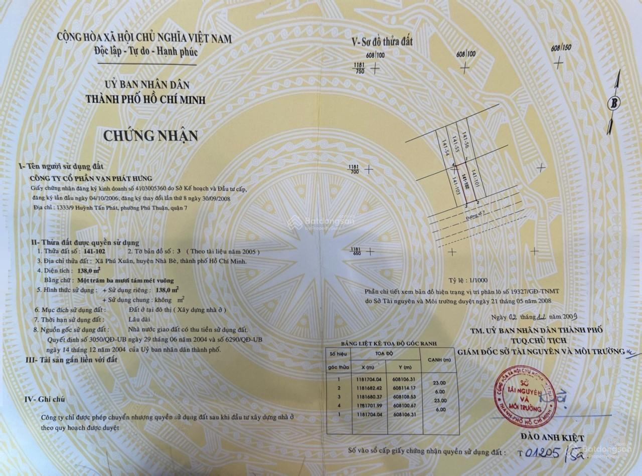 Đất nền KDC Phú Xuân Vạn Phát Hưng 132m² giá chỉ 44 triệu/m² - Tiềm năng lớn trước Metro!