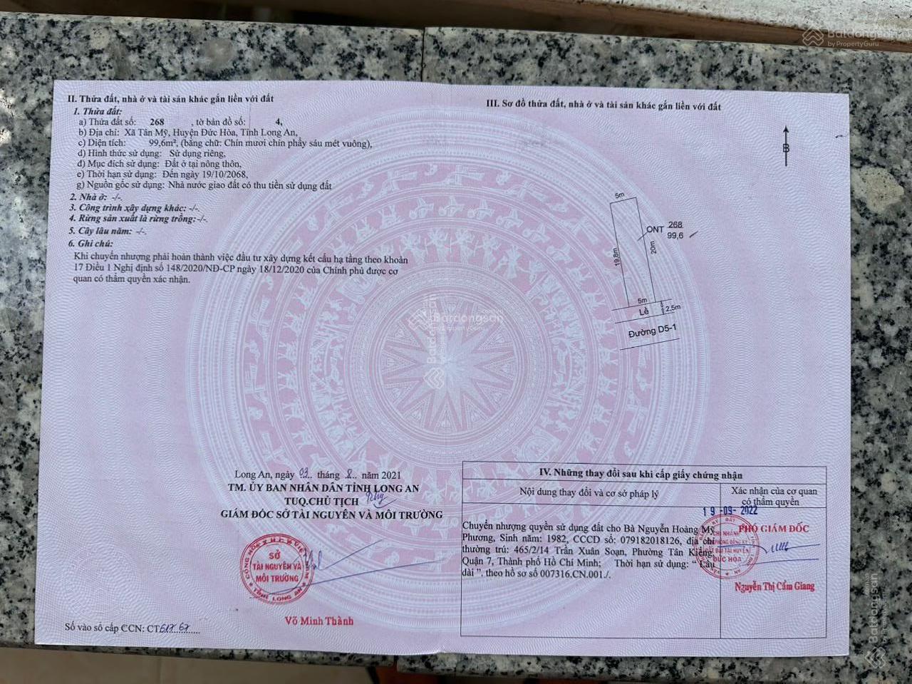 Đất nền Hưng Long Residence, Đức Hòa, Long An - Sổ hồng chính chủ, giá ưu đãi