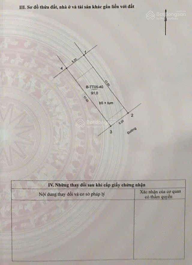 Townhouse Tố Hữu 91m² giá 25 tỷ - Chính chủ bán gấp, hướng Đông Nam thoáng mát!