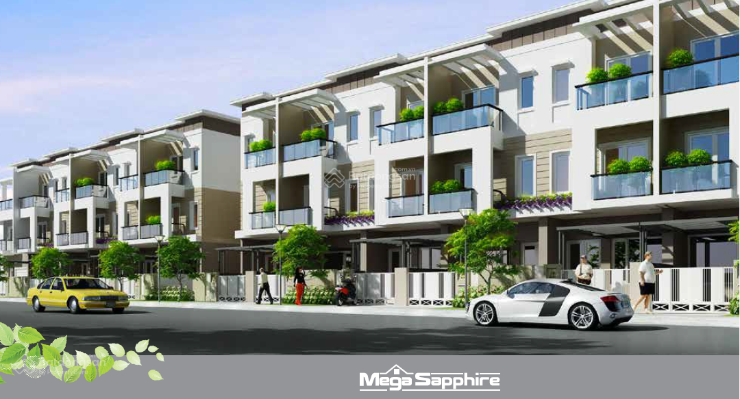 Shophouse Mega Sapphire Khang Điền 5x17.5m, 192m2 giá 14.5 tỷ - Kinh doanh sầm uất