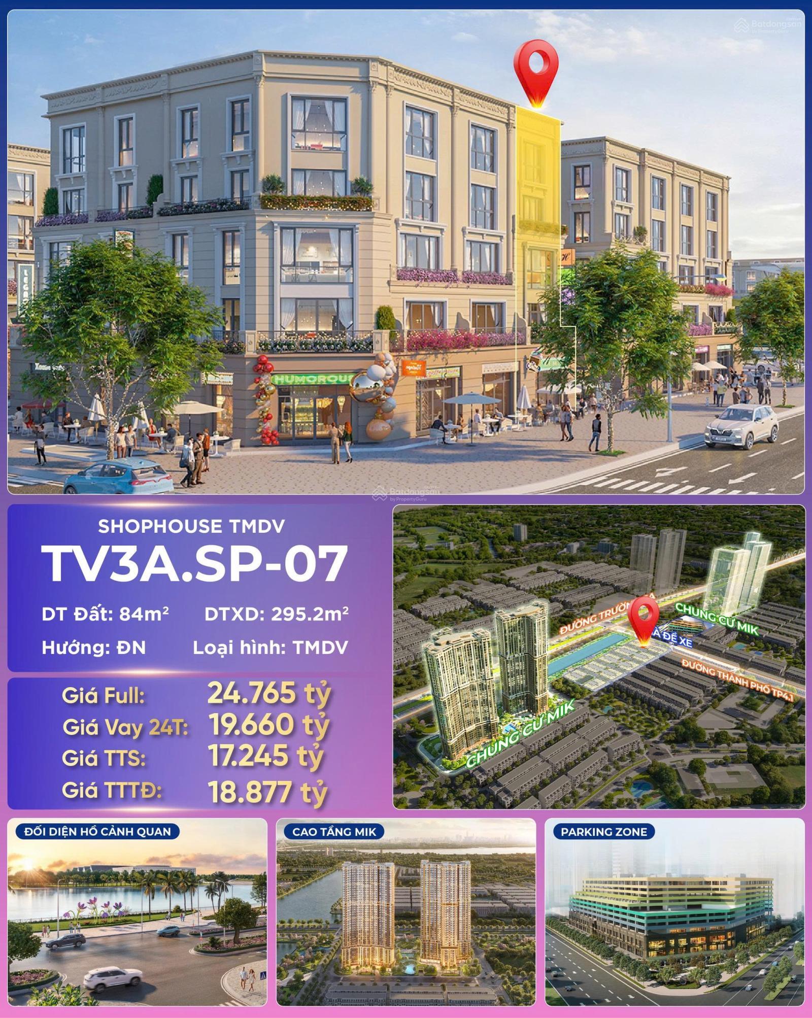 Shophouse Vinhomes Cổ Loa 90m² giá 23.5 tỷ - Vị trí vàng gần hồ cảnh quan!