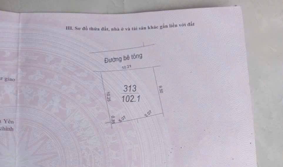 Đất Thổ Cư Thôn Thượng, Đức Giang, Yên Dũng 102m² giá 1.2 tỷ - Ô tô tận đất!