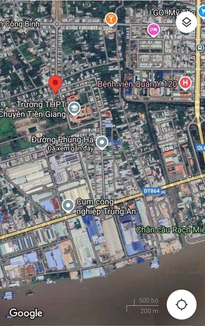 Đất mặt tiền Phùng Há, TP. Mỹ Tho, 85m² giá chỉ 1.86 tỷ - Đường nhựa rộng 12m!