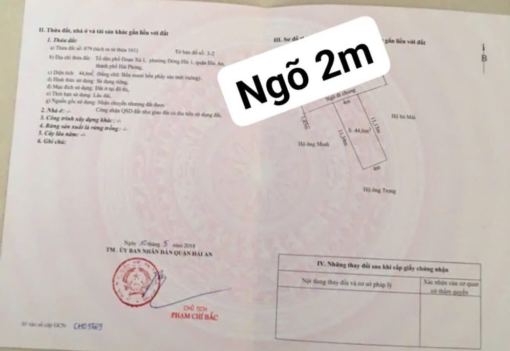 Đất Tặng Nhà 1,5 Tầng Mái Bằng Phủ Thượng Đoạn 45m² giá 1,85 tỷ - Sổ hồng chính chủ!