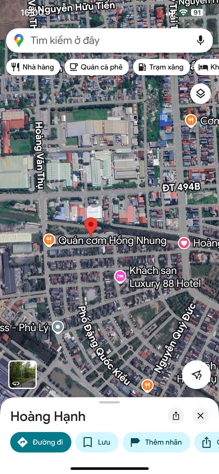 Đất nền HUD Châu Sơn, Phủ Lý 183m² giá thỏa thuận - Mặt tiền sông thoáng đãng!