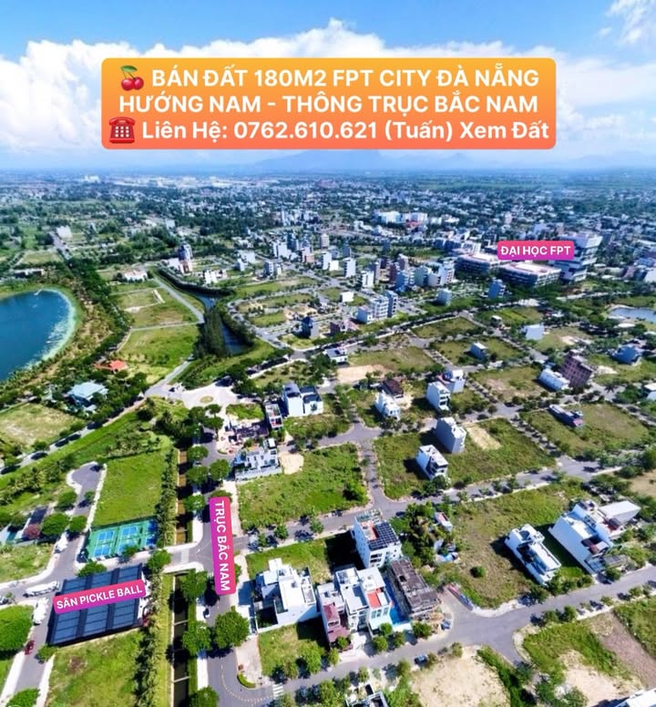 Đất nền Khu V1 FPT City Đà Nẵng 180m² giá 8 tỷ - Đầu tư sinh lời ngay!