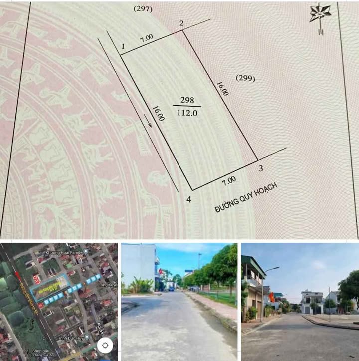 Đất ở Đông Vĩnh 112m² giá 4.6 tỷ - Đối diện công viên, gần chợ và bệnh viện!