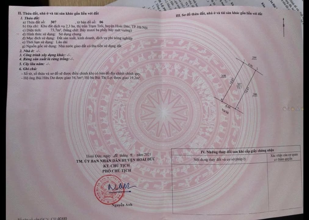 Đất dịch vụ phân lô Trạm Trôi Hoài Đức 73m² giá 9.49 tỷ - Kinh doanh sầm uất!