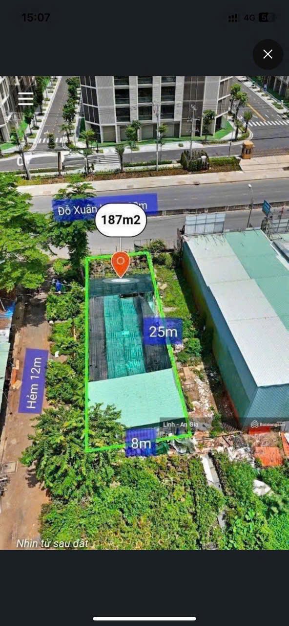 Bán lô đất góc 2 mặt tiền Đồ Xuân Hợp, Thủ Đức 188m² giá 60 tỷ - Vị trí đắc địa cho đầu tư!